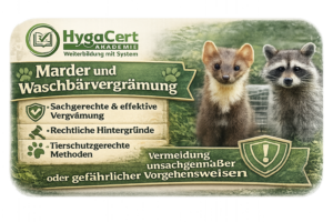 Marder und Waschbären in Nordrhein-Westfalen